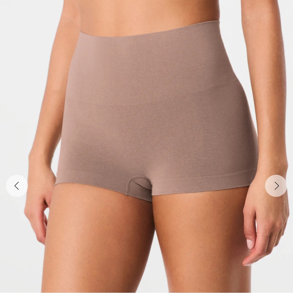 SPANX High-Waisted Cafe au Lait BoyShort Shaper